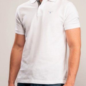 BARBOUR Men's Tartan-Trim Piqué Polo Shirt MSRP$88